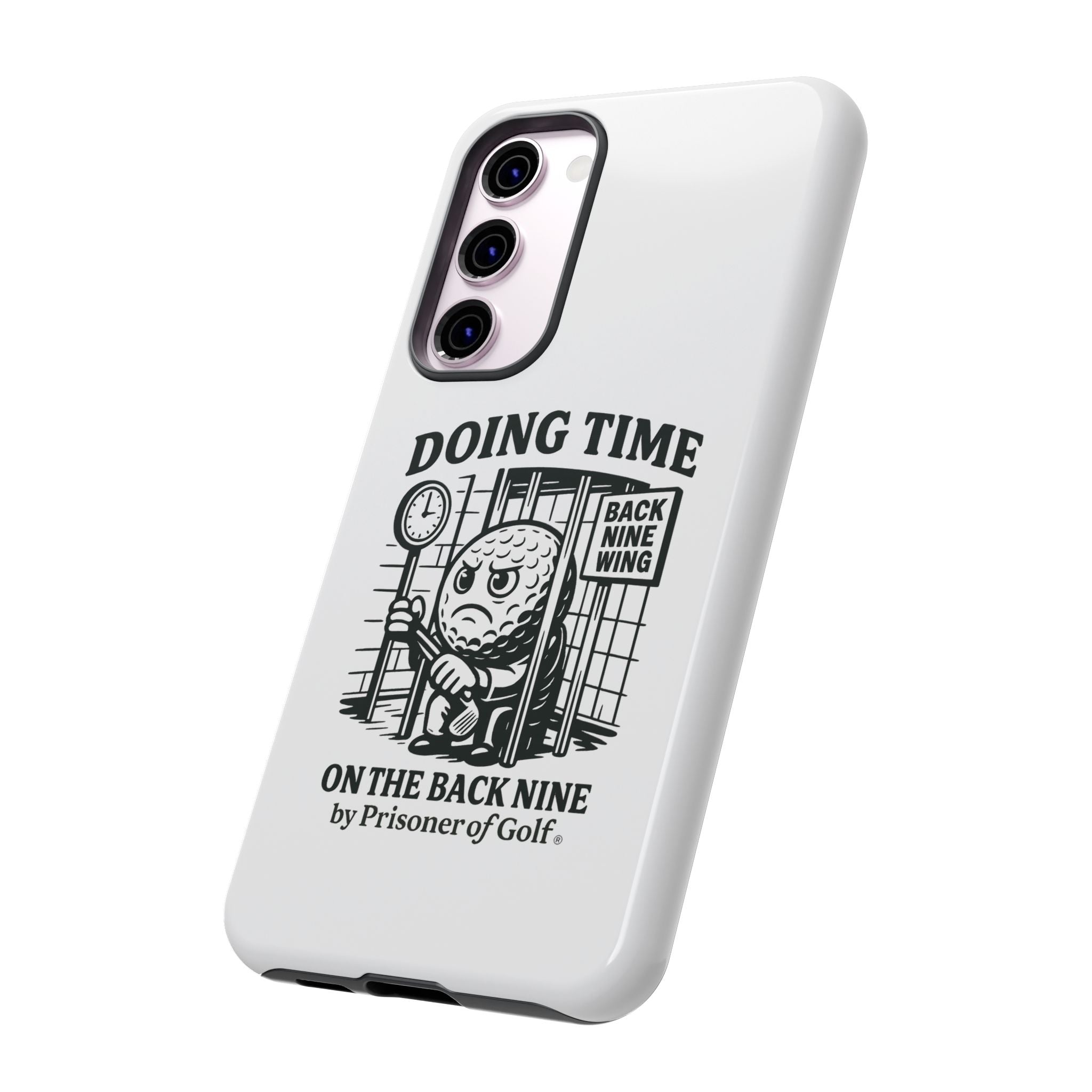 Doing Time on the Back Nine, Golf-Themed Phone Case, Funny Golf Gift, Golfer Accessory, Golf Lover's Case, Unique Sports Merchandise