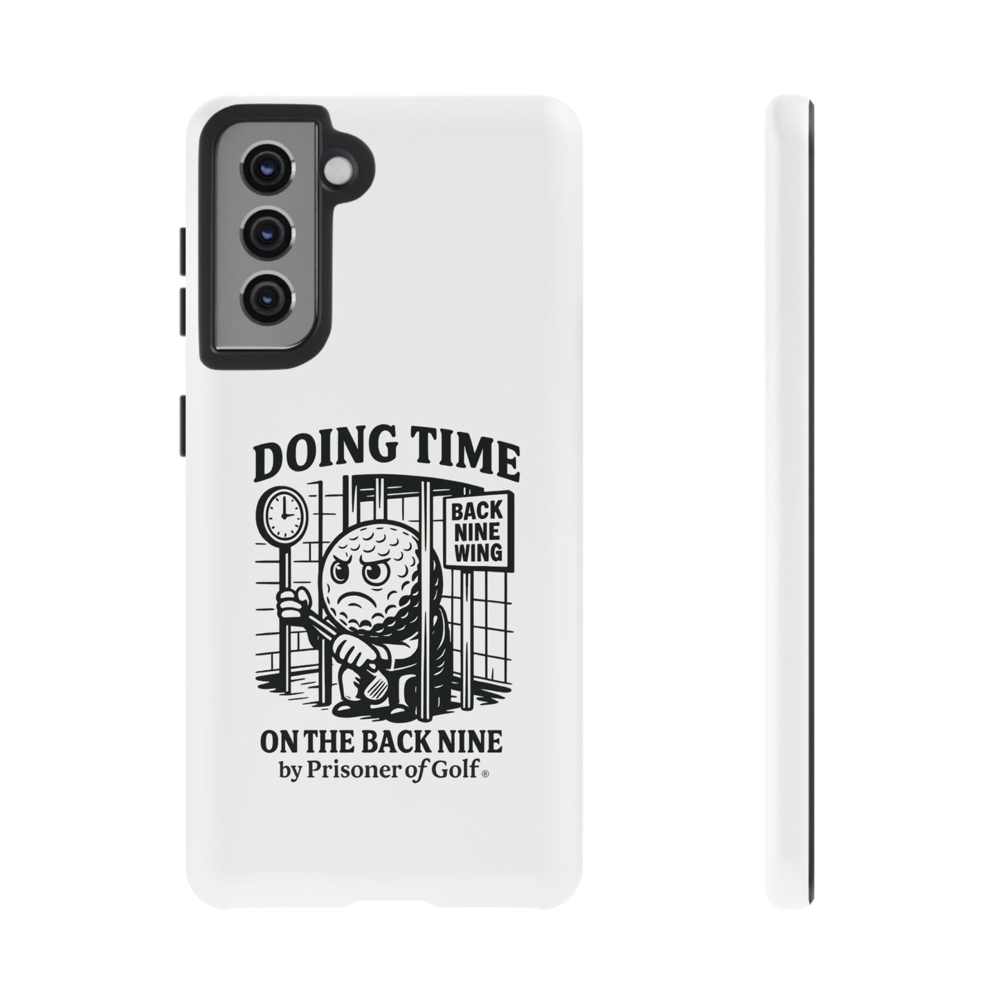Doing Time on the Back Nine, Golf-Themed Phone Case, Funny Golf Gift, Golfer Accessory, Golf Lover's Case, Unique Sports Merchandise