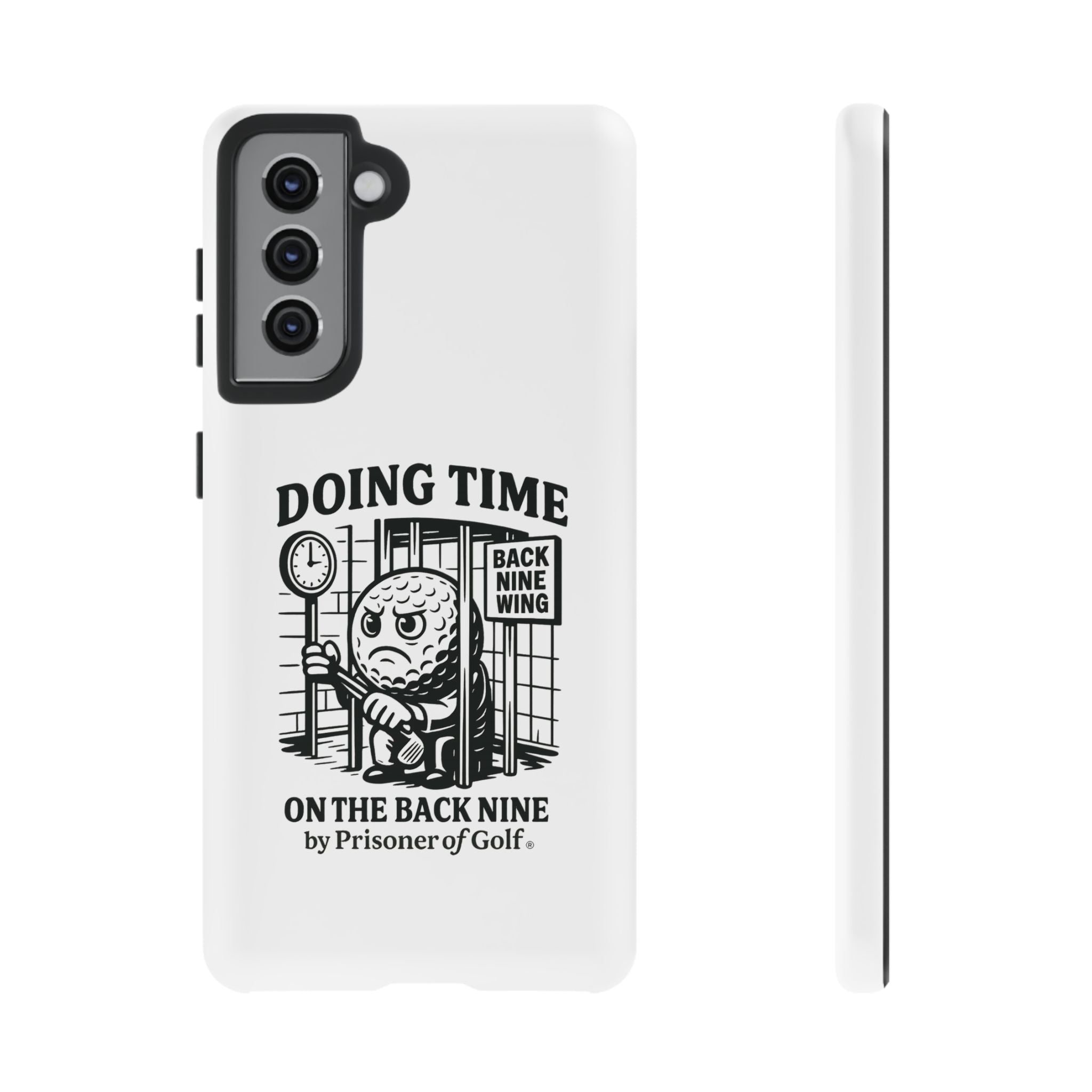 Doing Time on the Back Nine, Golf-Themed Phone Case, Funny Golf Gift, Golfer Accessory, Golf Lover's Case, Unique Sports Merchandise