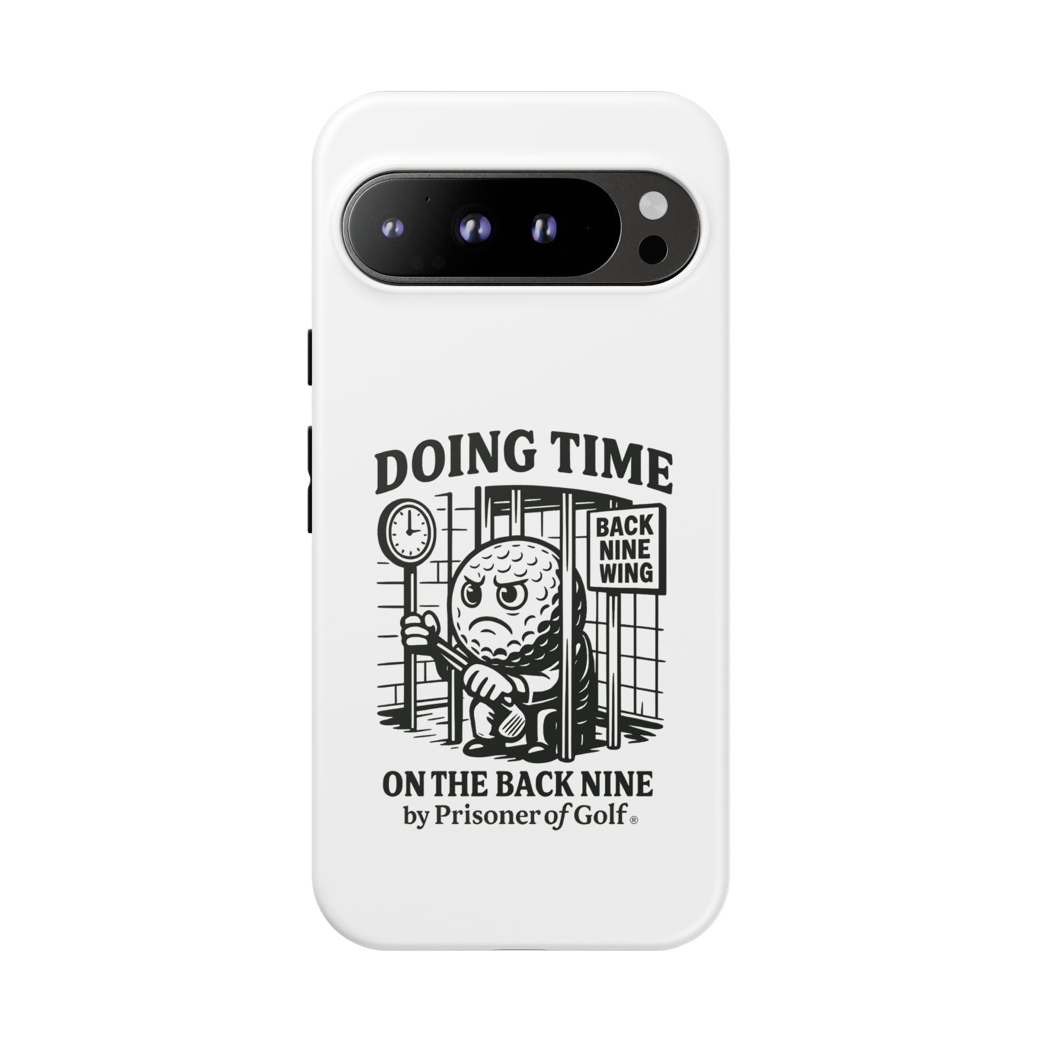 Doing Time on the Back Nine, Golf-Themed Phone Case, Funny Golf Gift, Golfer Accessory, Golf Lover's Case, Unique Sports Merchandise