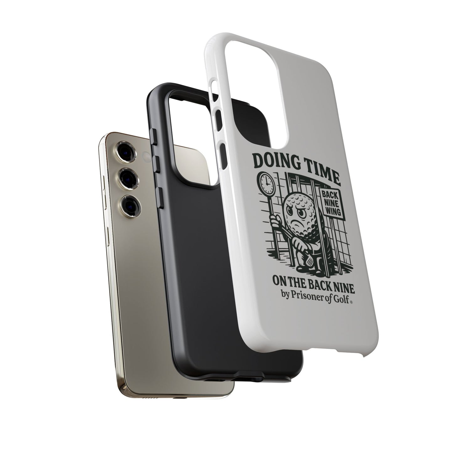 Doing Time on the Back Nine, Golf-Themed Phone Case, Funny Golf Gift, Golfer Accessory, Golf Lover's Case, Unique Sports Merchandise