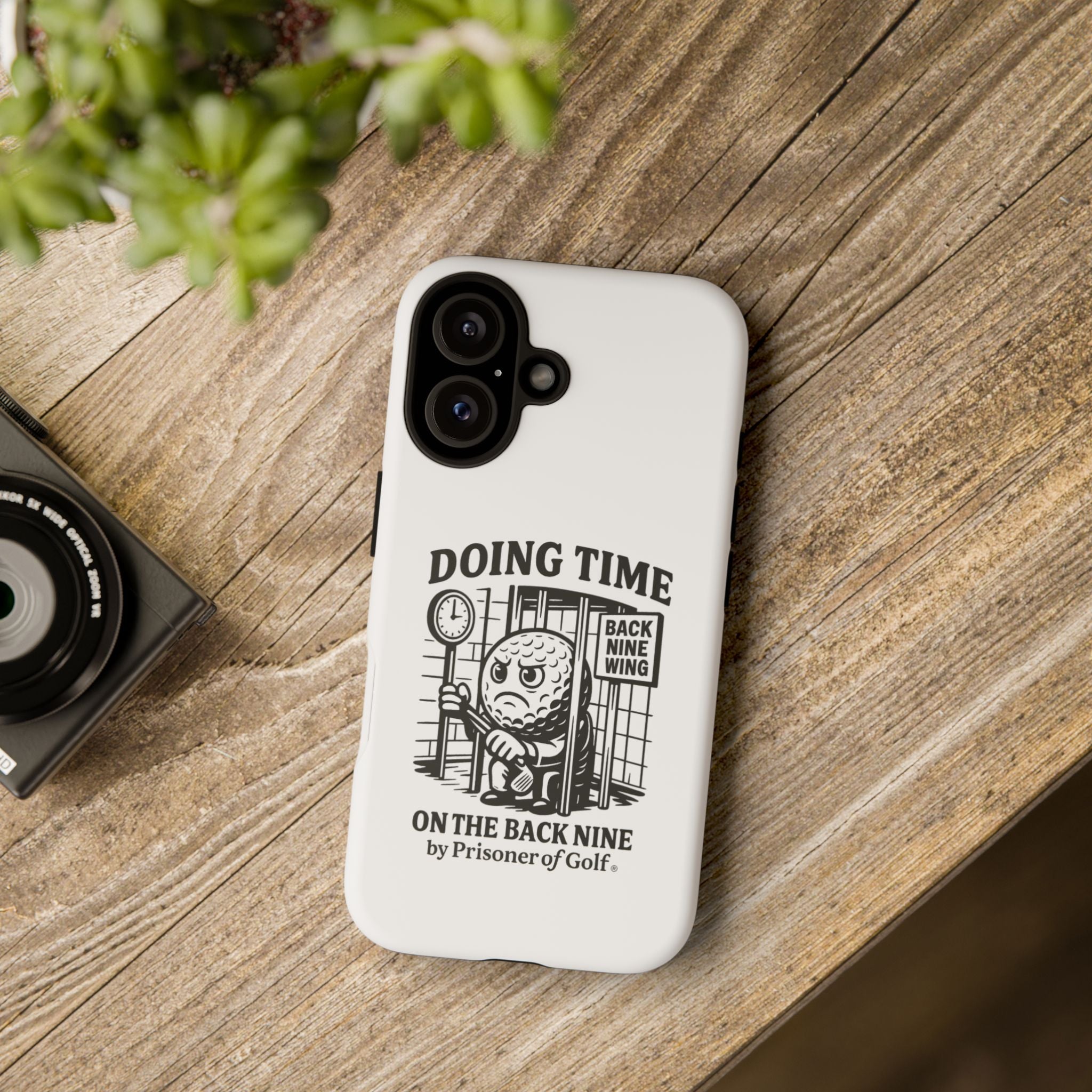 Doing Time on the Back Nine, Golf-Themed Phone Case, Funny Golf Gift, Golfer Accessory, Golf Lover's Case, Unique Sports Merchandise