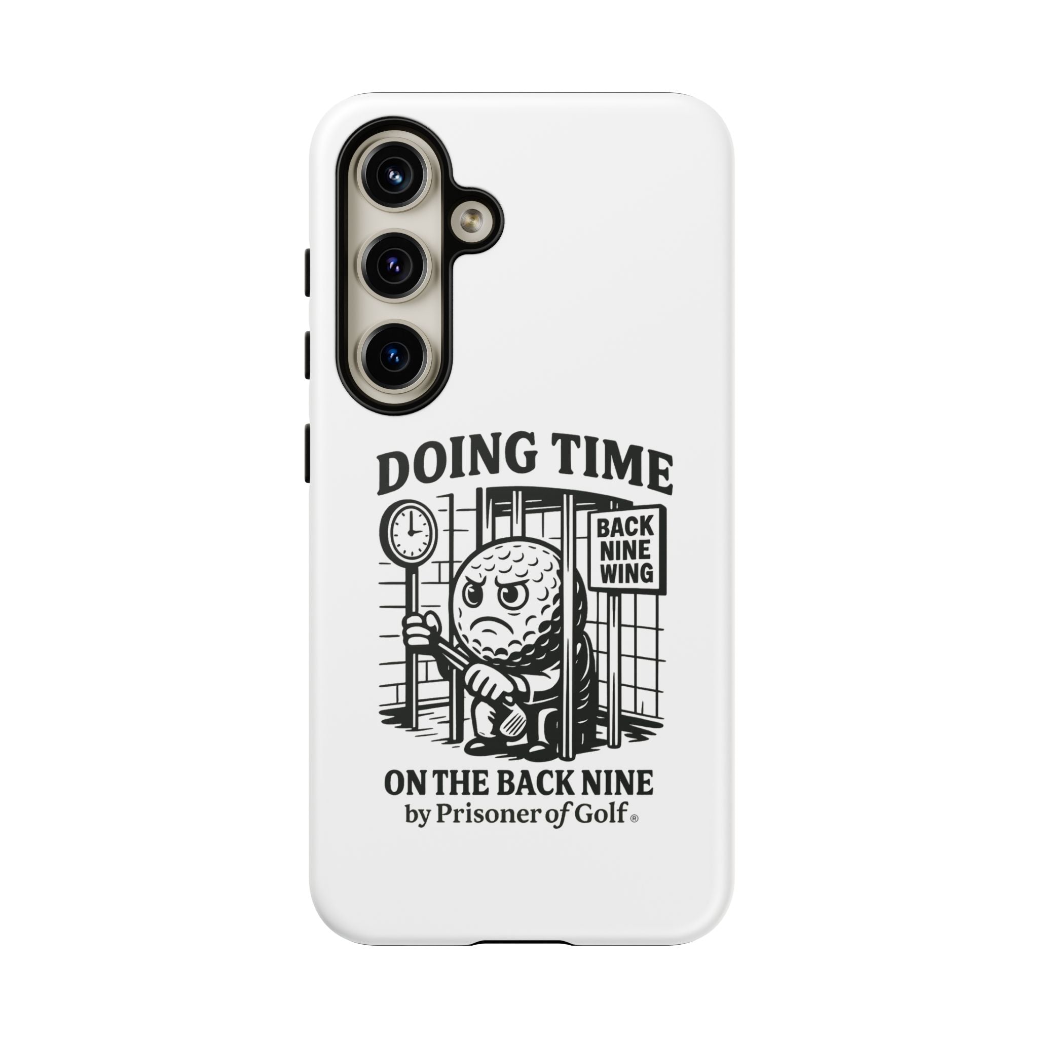 Doing Time on the Back Nine, Golf-Themed Phone Case, Funny Golf Gift, Golfer Accessory, Golf Lover's Case, Unique Sports Merchandise