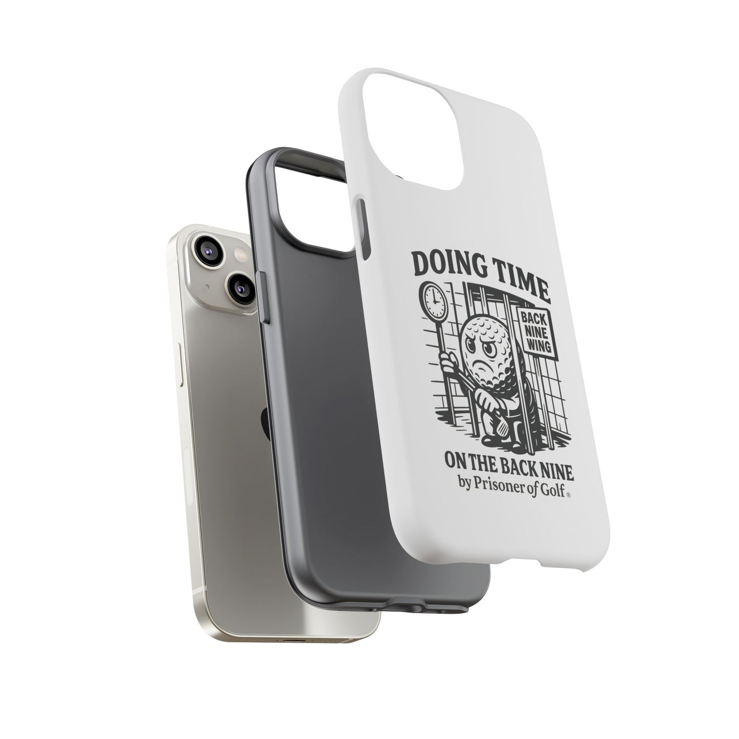 Doing Time on the Back Nine, Golf-Themed Phone Case, Funny Golf Gift, Golfer Accessory, Golf Lover's Case, Unique Sports Merchandise