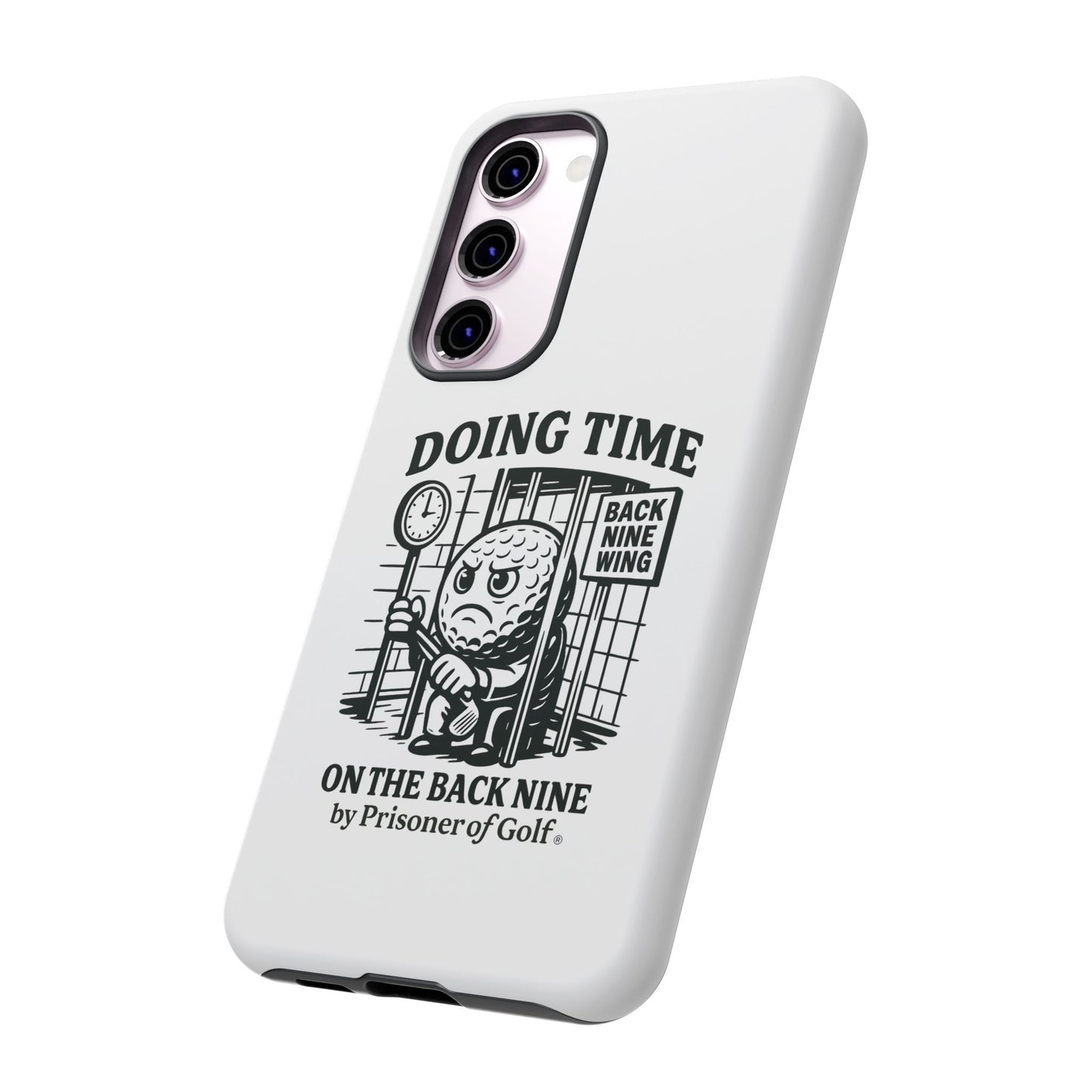 Doing Time on the Back Nine, Golf-Themed Phone Case, Funny Golf Gift, Golfer Accessory, Golf Lover's Case, Unique Sports Merchandise