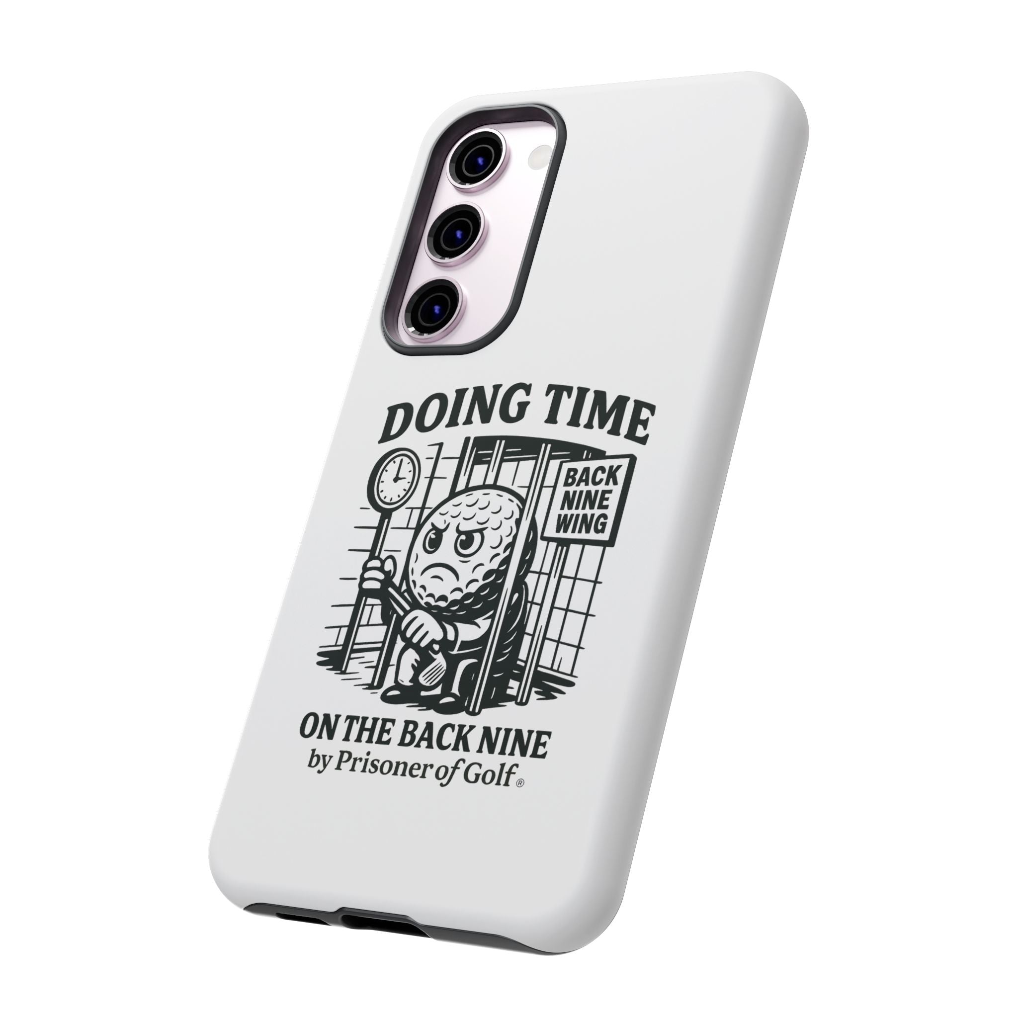 Doing Time on the Back Nine, Golf-Themed Phone Case, Funny Golf Gift, Golfer Accessory, Golf Lover's Case, Unique Sports Merchandise