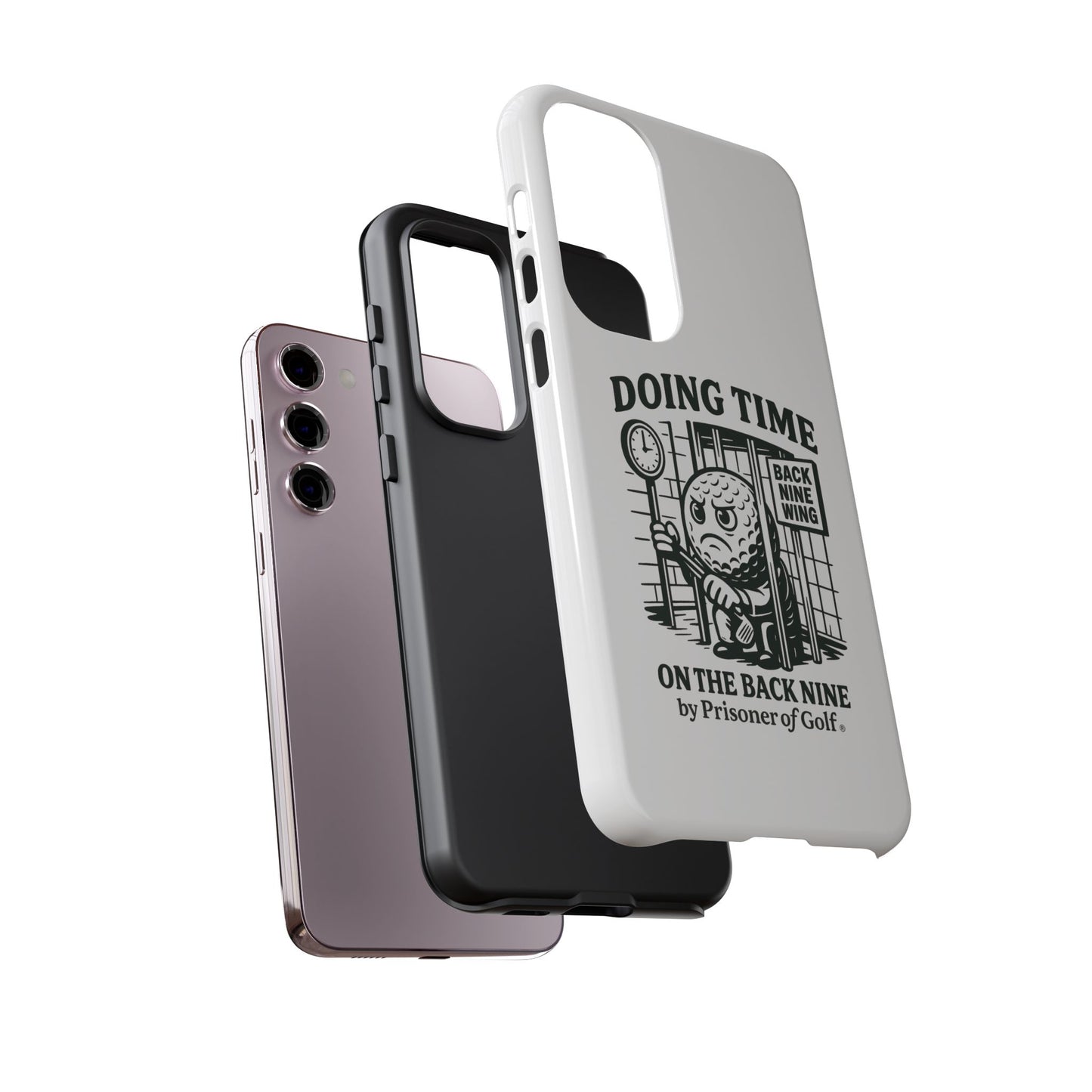 Doing Time on the Back Nine, Golf-Themed Phone Case, Funny Golf Gift, Golfer Accessory, Golf Lover's Case, Unique Sports Merchandise