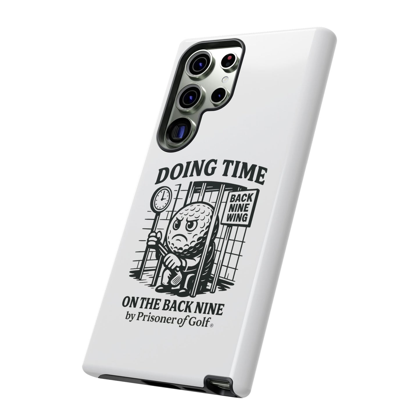 Doing Time on the Back Nine, Golf-Themed Phone Case, Funny Golf Gift, Golfer Accessory, Golf Lover's Case, Unique Sports Merchandise