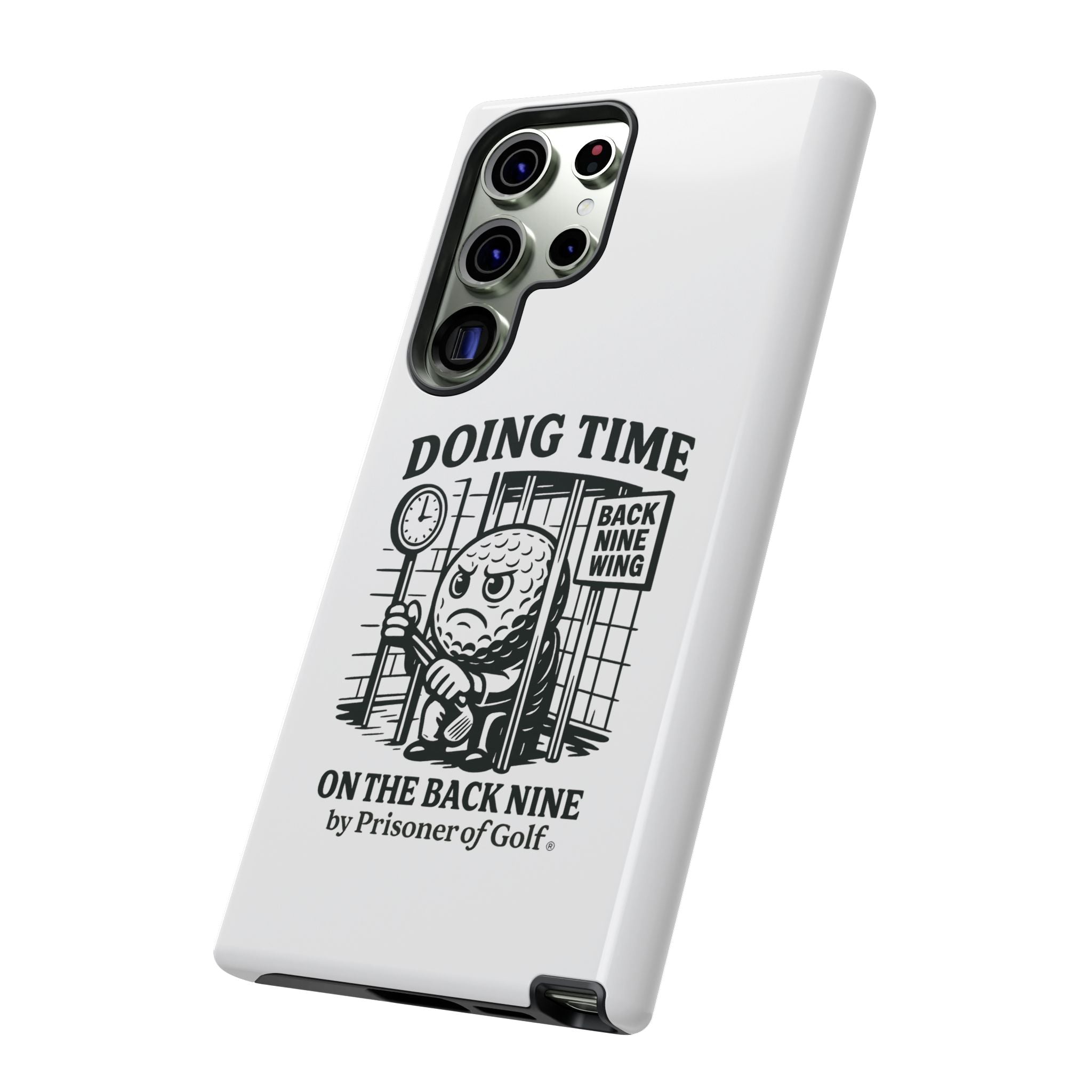 Doing Time on the Back Nine, Golf-Themed Phone Case, Funny Golf Gift, Golfer Accessory, Golf Lover's Case, Unique Sports Merchandise