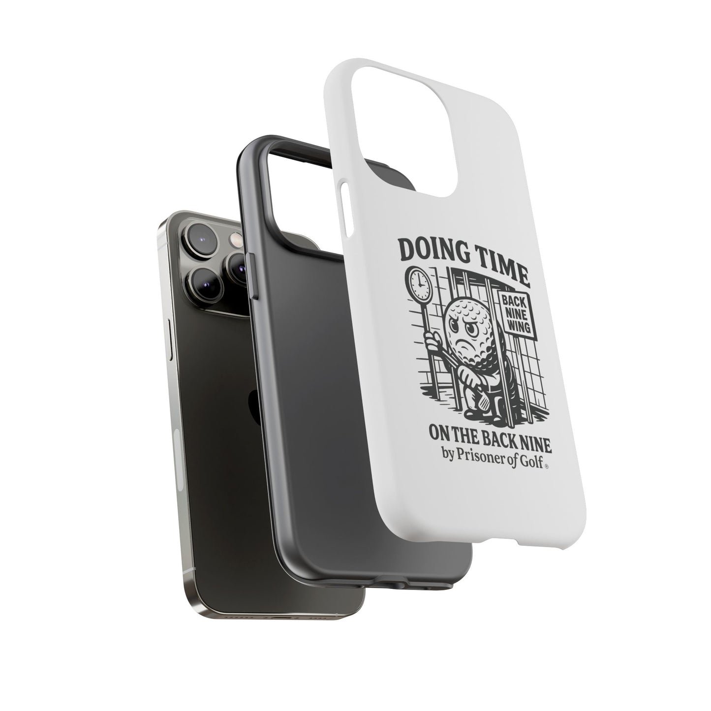 Doing Time on the Back Nine, Golf-Themed Phone Case, Funny Golf Gift, Golfer Accessory, Golf Lover's Case, Unique Sports Merchandise