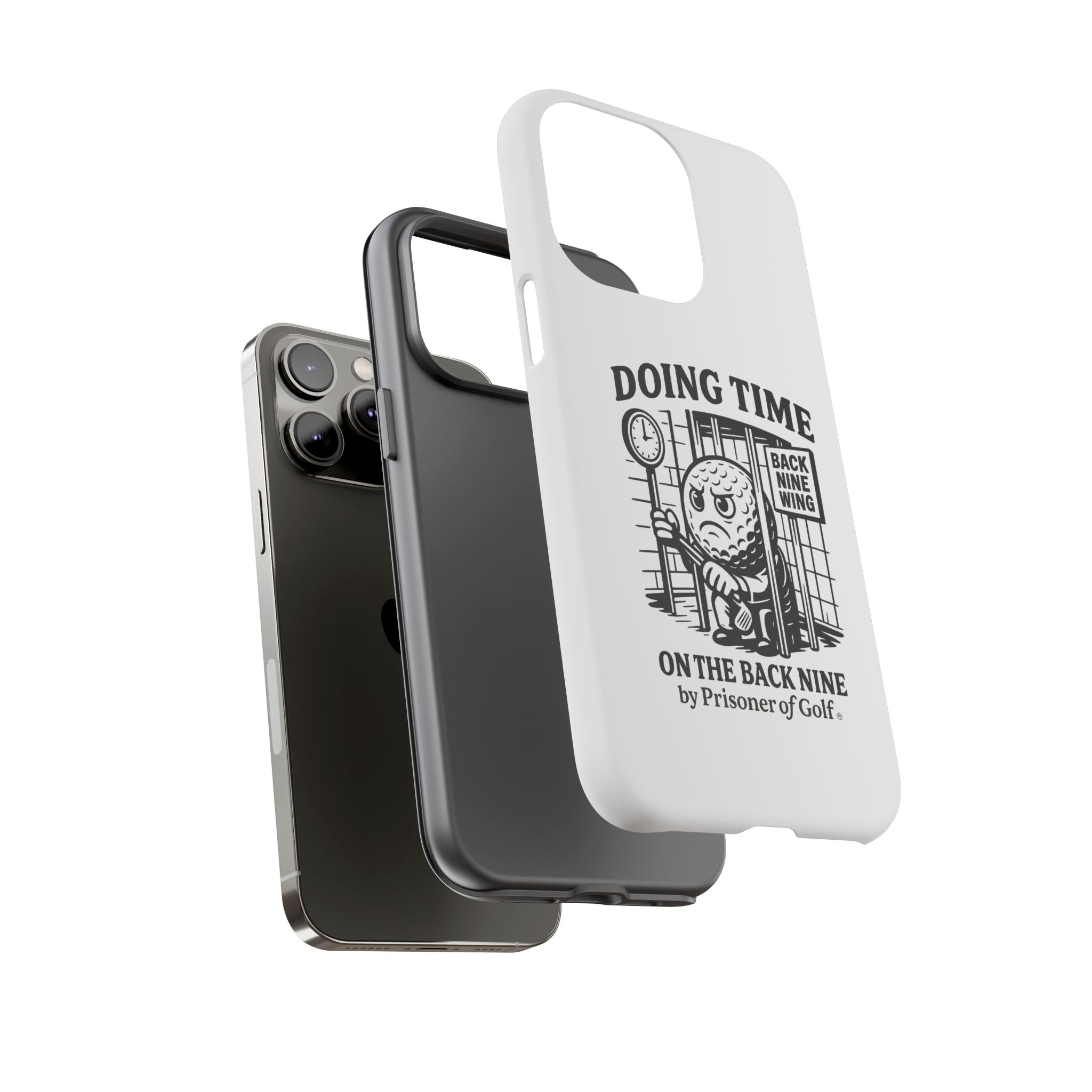 Doing Time on the Back Nine, Golf-Themed Phone Case, Funny Golf Gift, Golfer Accessory, Golf Lover's Case, Unique Sports Merchandise