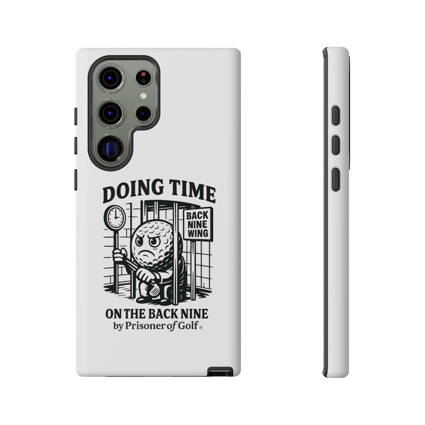 Doing Time on the Back Nine, Golf-Themed Phone Case, Funny Golf Gift, Golfer Accessory, Golf Lover's Case, Unique Sports Merchandise