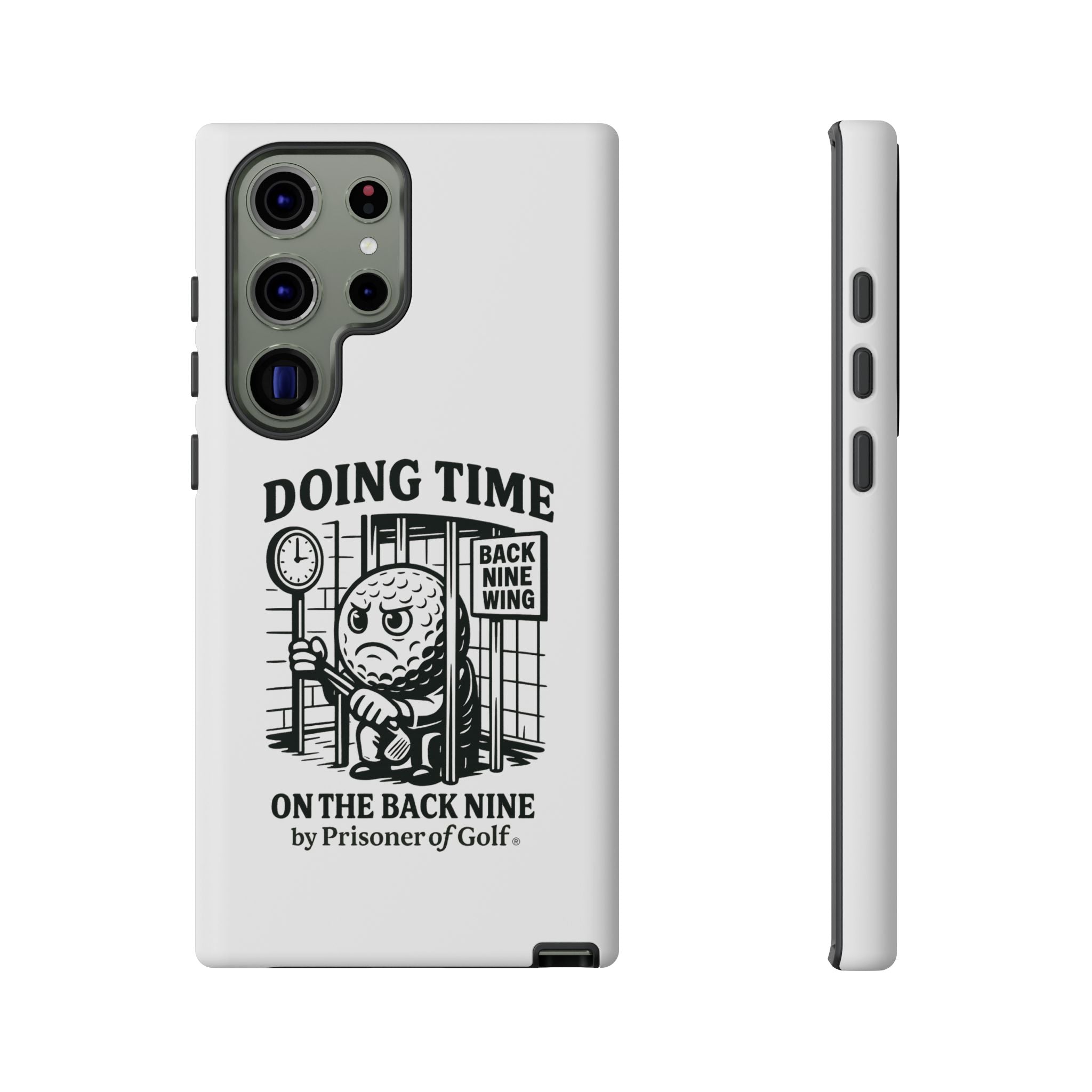 Doing Time on the Back Nine, Golf-Themed Phone Case, Funny Golf Gift, Golfer Accessory, Golf Lover's Case, Unique Sports Merchandise