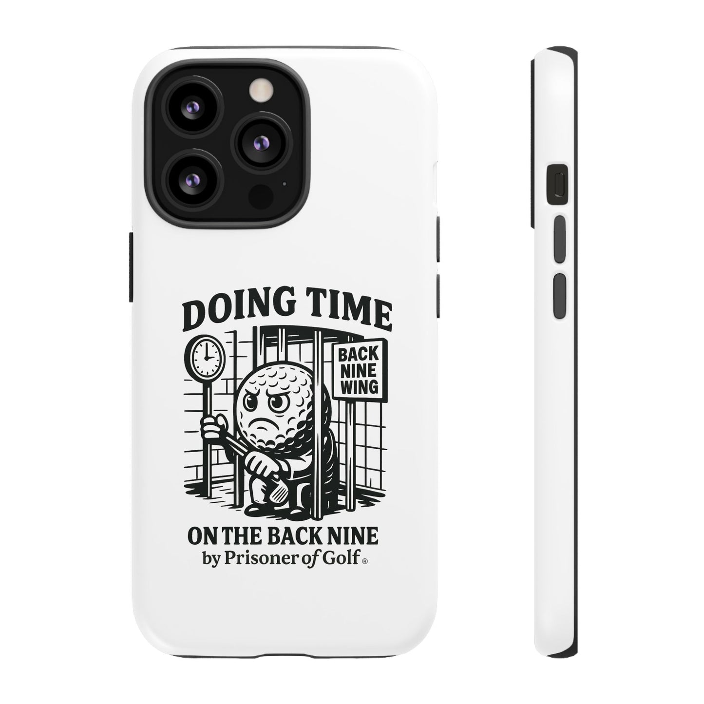 Doing Time on the Back Nine, Golf-Themed Phone Case, Funny Golf Gift, Golfer Accessory, Golf Lover's Case, Unique Sports Merchandise