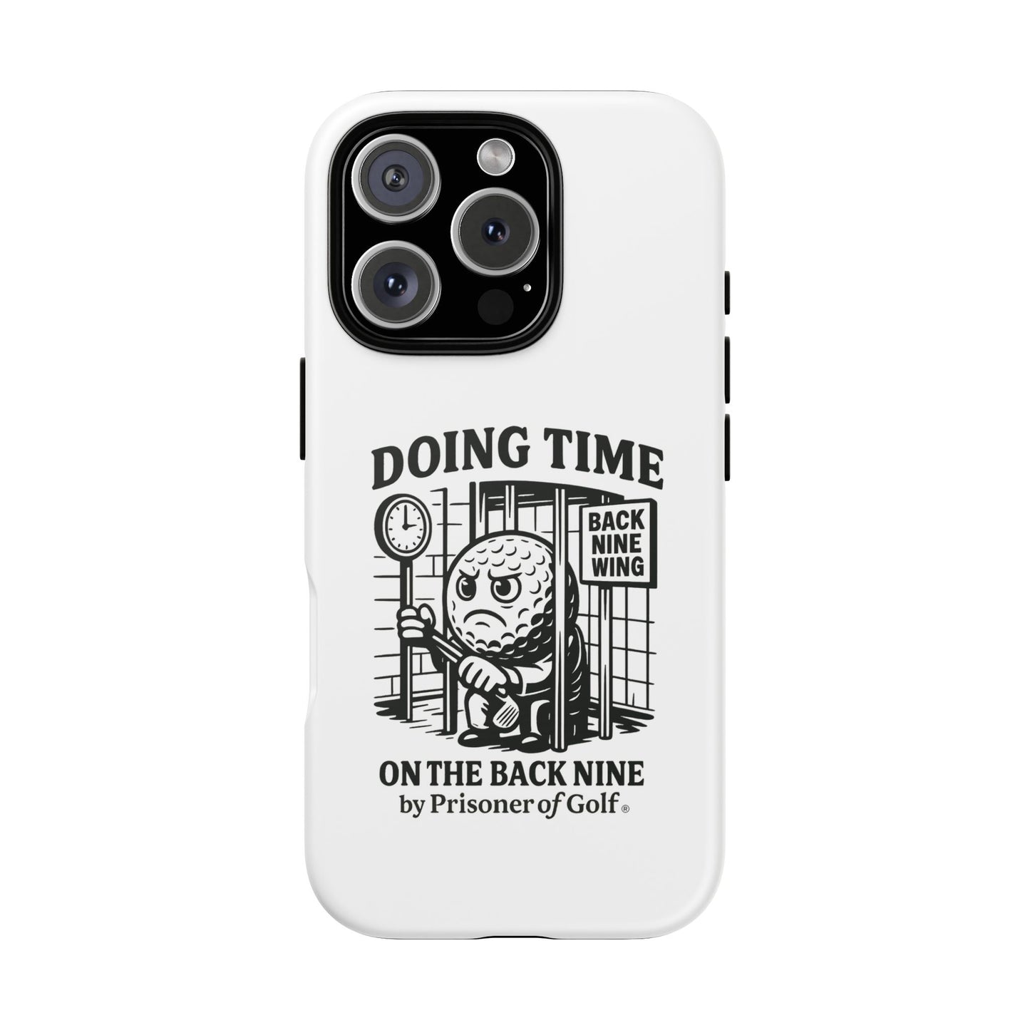 Doing Time on the Back Nine, Golf-Themed Phone Case, Funny Golf Gift, Golfer Accessory, Golf Lover's Case, Unique Sports Merchandise