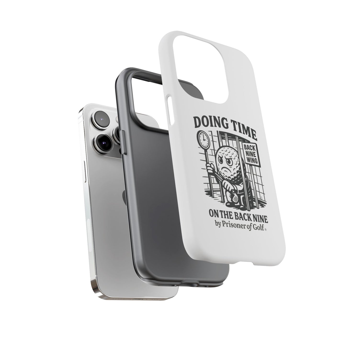 Doing Time on the Back Nine, Golf-Themed Phone Case, Funny Golf Gift, Golfer Accessory, Golf Lover's Case, Unique Sports Merchandise