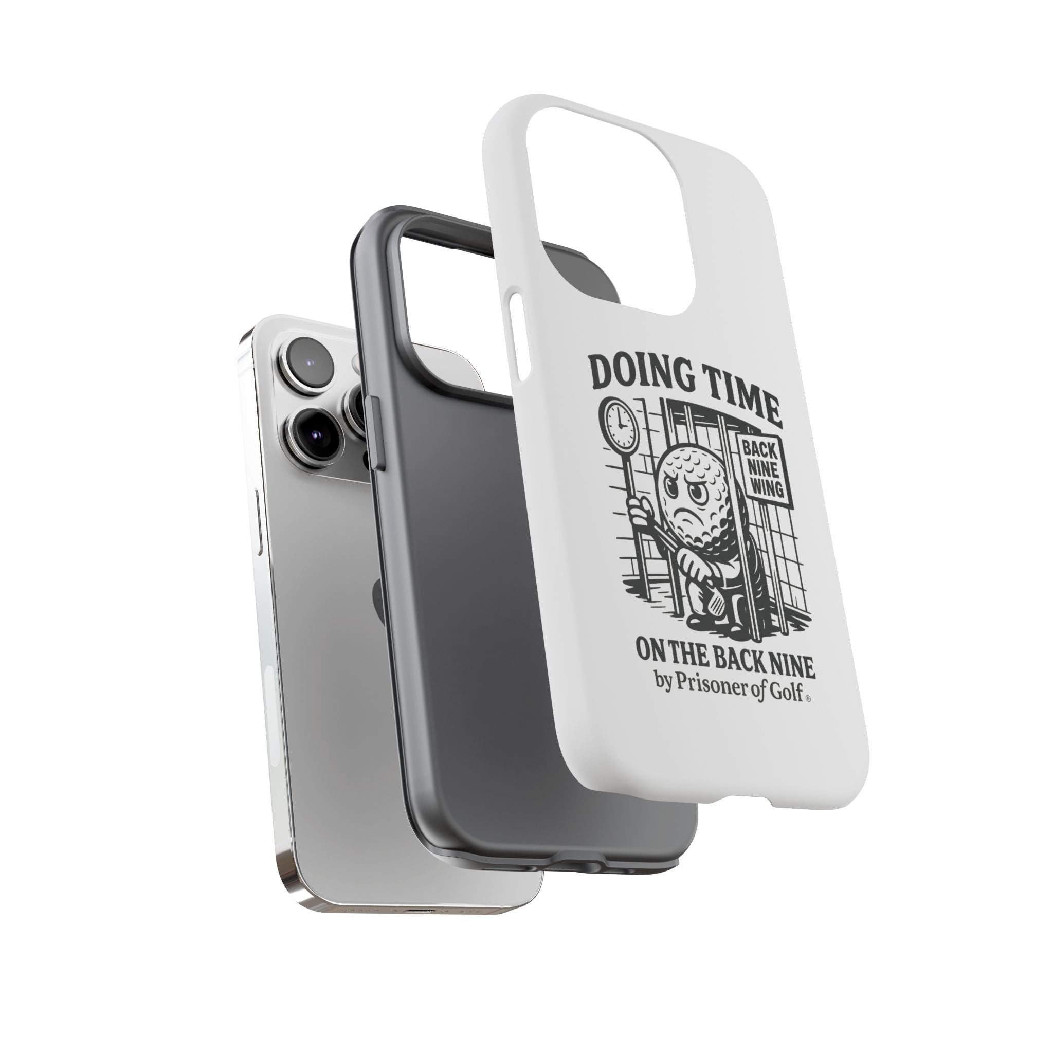 Doing Time on the Back Nine, Golf-Themed Phone Case, Funny Golf Gift, Golfer Accessory, Golf Lover's Case, Unique Sports Merchandise