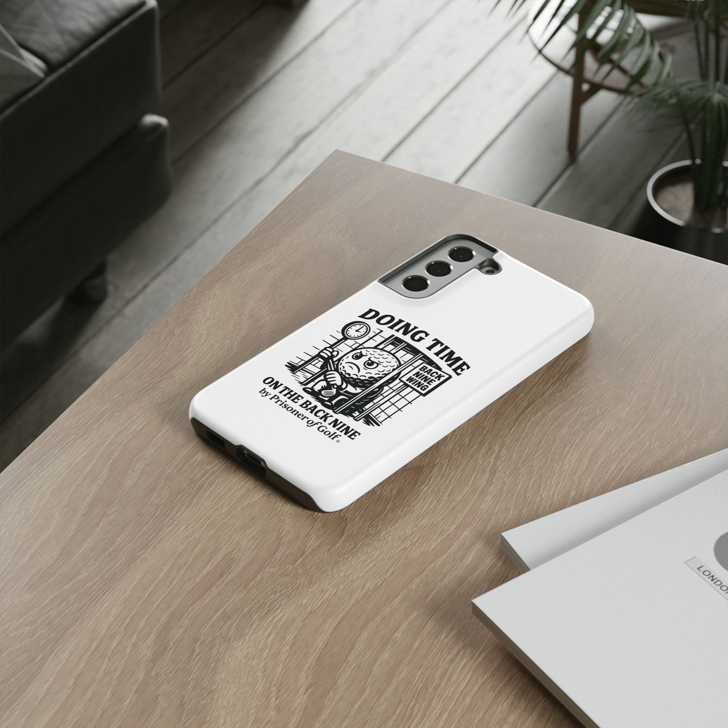 Doing Time on the Back Nine, Golf-Themed Phone Case, Funny Golf Gift, Golfer Accessory, Golf Lover's Case, Unique Sports Merchandise