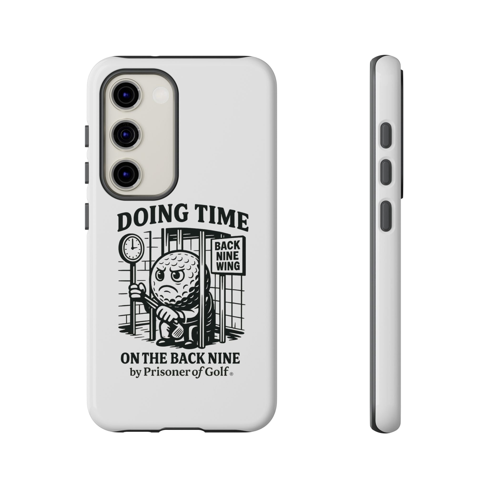 Doing Time on the Back Nine, Golf-Themed Phone Case, Funny Golf Gift, Golfer Accessory, Golf Lover's Case, Unique Sports Merchandise