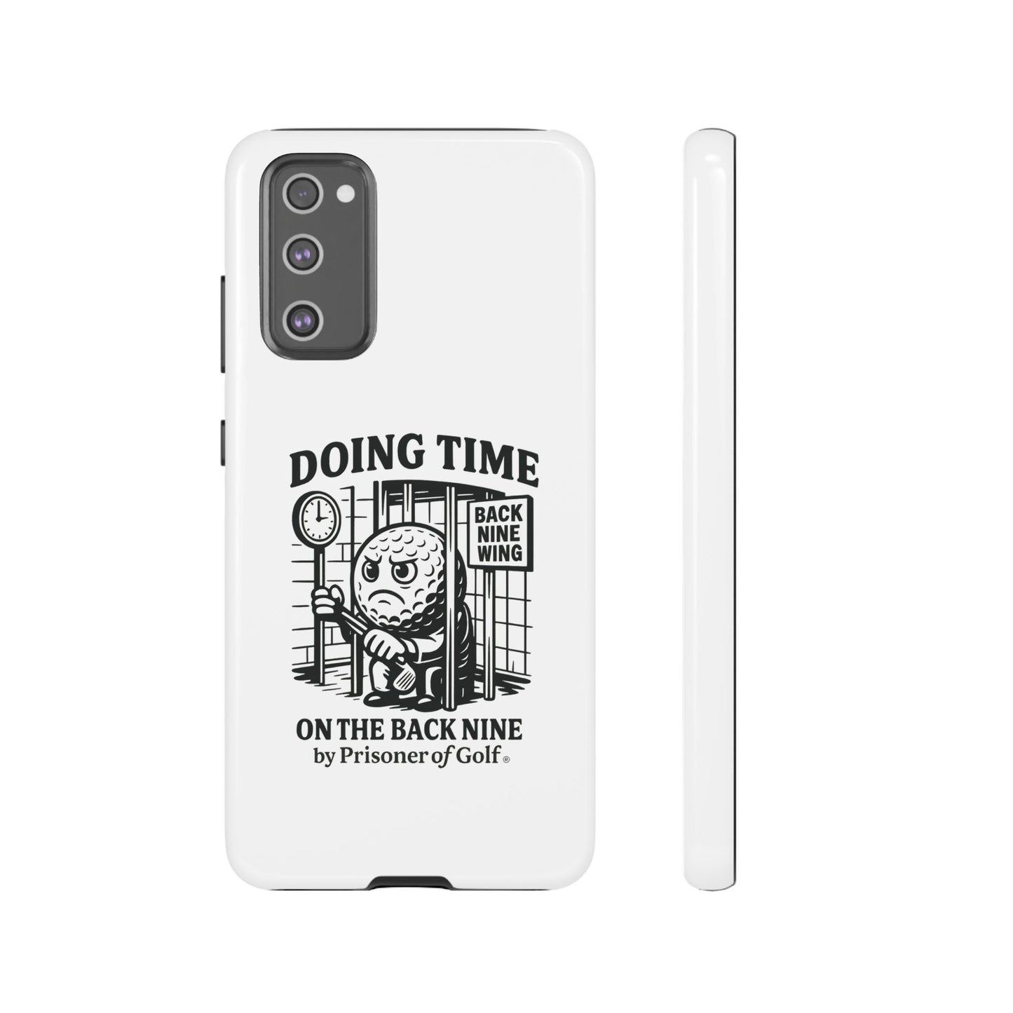 Doing Time on the Back Nine, Golf-Themed Phone Case, Funny Golf Gift, Golfer Accessory, Golf Lover's Case, Unique Sports Merchandise