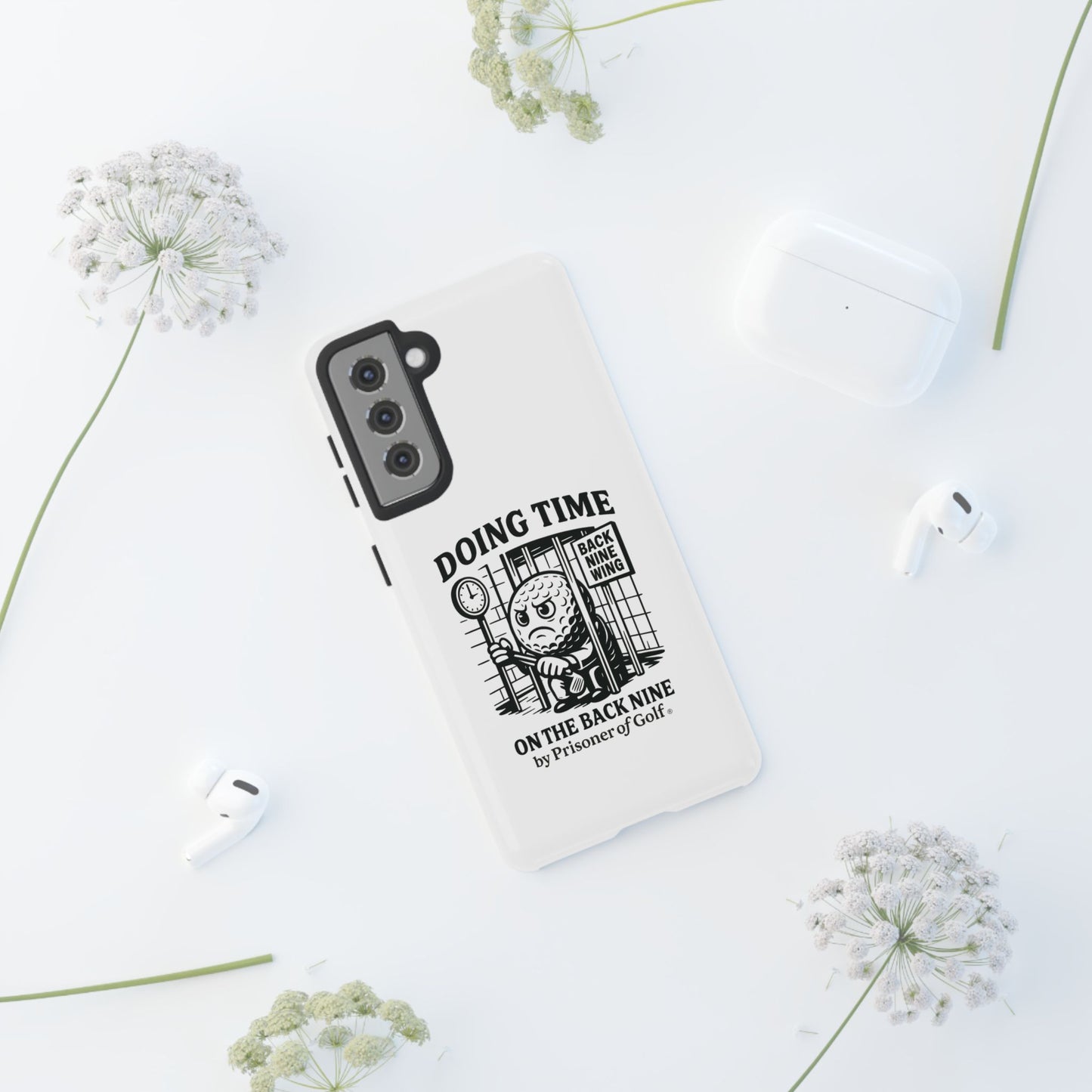 Doing Time on the Back Nine, Golf-Themed Phone Case, Funny Golf Gift, Golfer Accessory, Golf Lover's Case, Unique Sports Merchandise