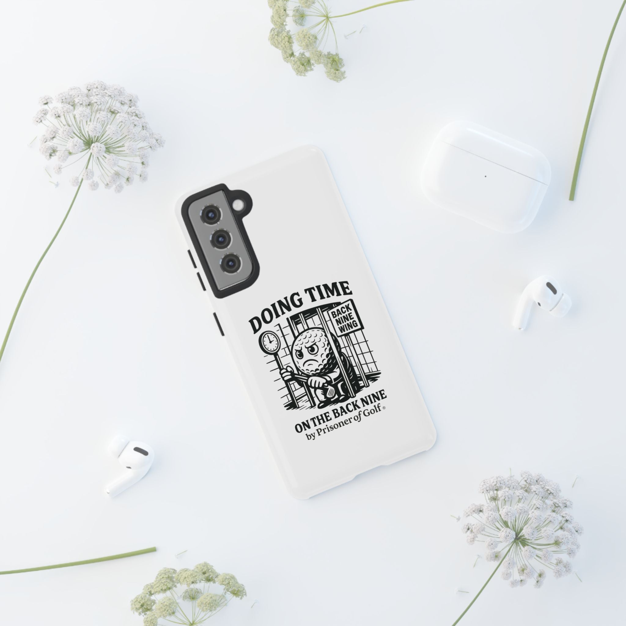 Doing Time on the Back Nine, Golf-Themed Phone Case, Funny Golf Gift, Golfer Accessory, Golf Lover's Case, Unique Sports Merchandise