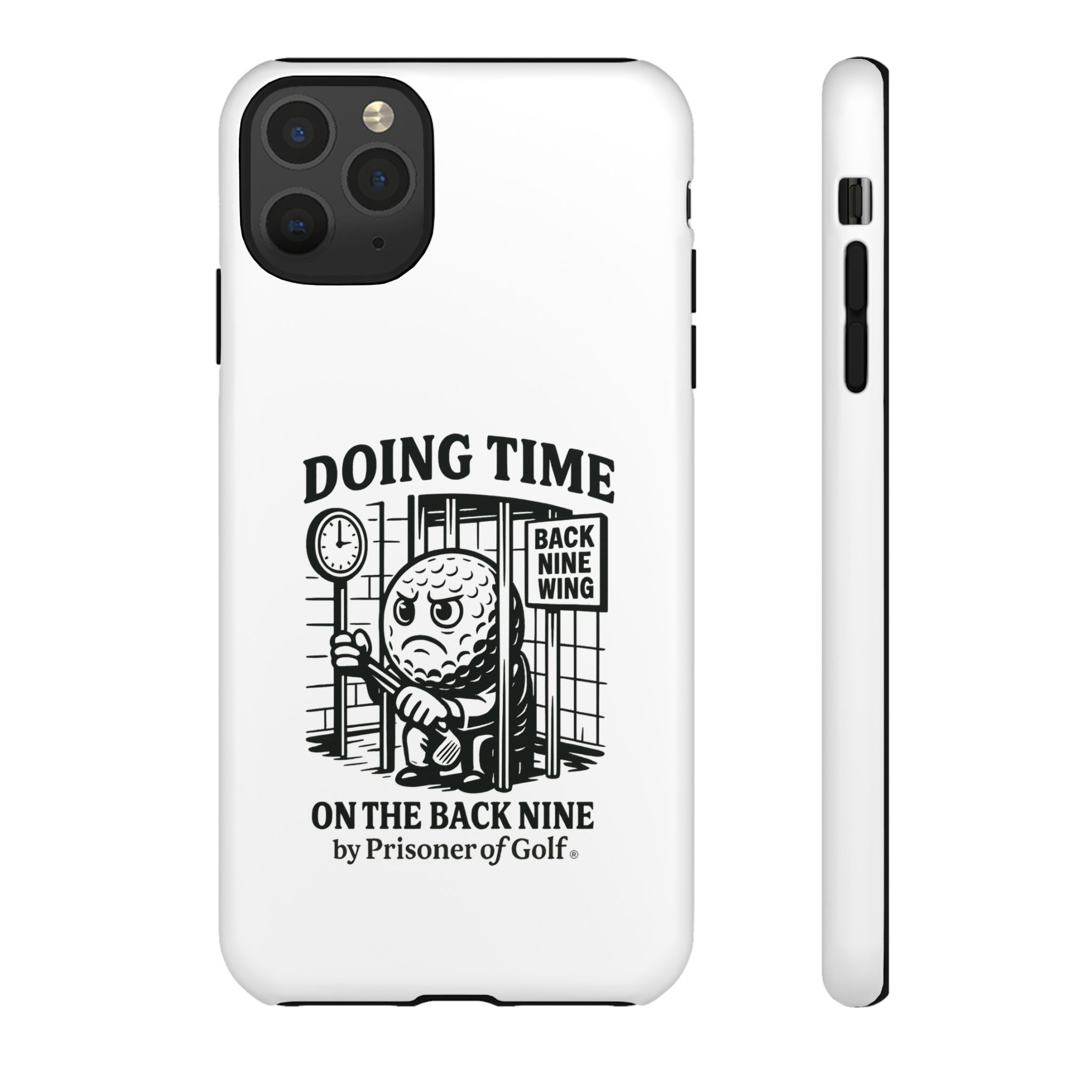 Doing Time on the Back Nine, Golf-Themed Phone Case, Funny Golf Gift, Golfer Accessory, Golf Lover's Case, Unique Sports Merchandise