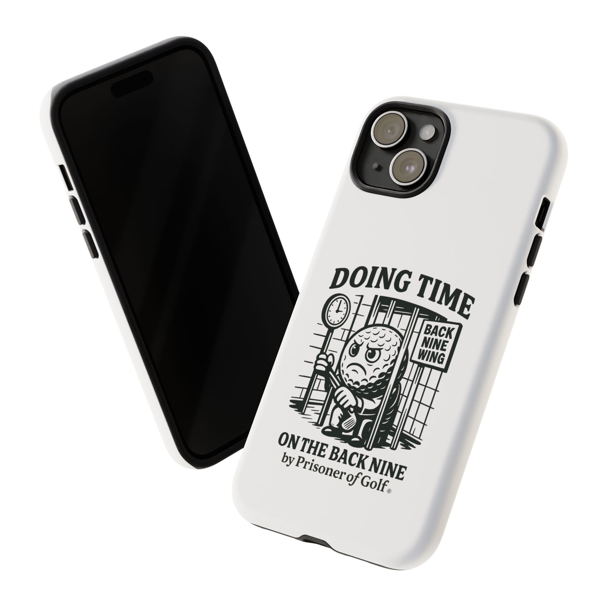 Doing Time on the Back Nine, Golf-Themed Phone Case, Funny Golf Gift, Golfer Accessory, Golf Lover's Case, Unique Sports Merchandise