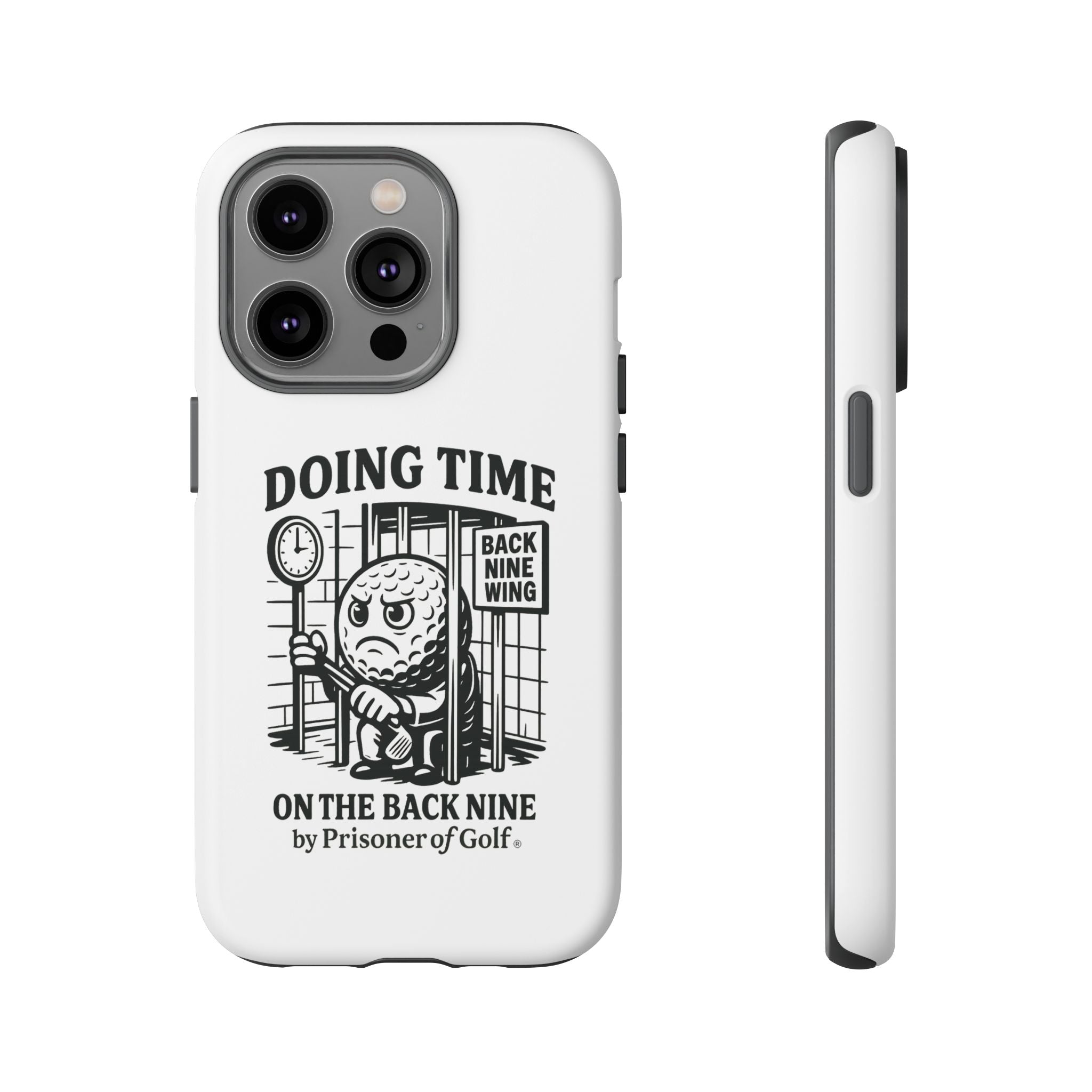 Doing Time on the Back Nine, Golf-Themed Phone Case, Funny Golf Gift, Golfer Accessory, Golf Lover's Case, Unique Sports Merchandise